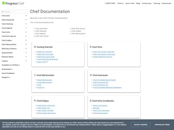 Chef Web Docs screenshot