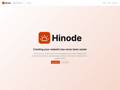 Hinode screenshot