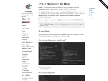 Ox Hugo screenshot