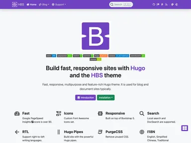 Hugo Theme Bootstrap screenshot