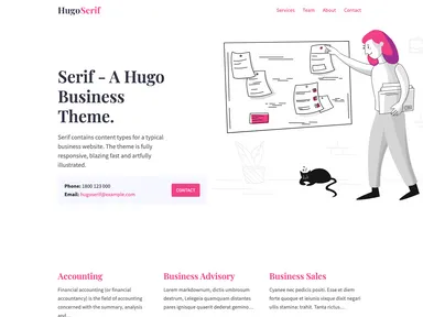 Hugo Serif Theme screenshot